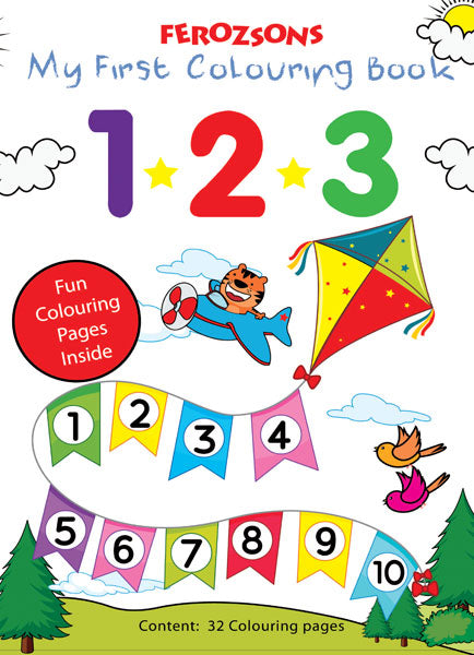 My First Colouring Book 123-Books-Maktaba Sultan e Alamgir