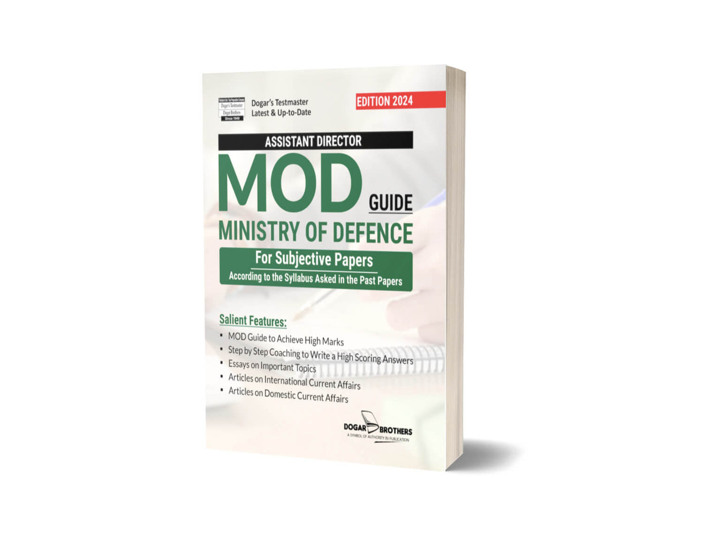 Assistant Director (MOD) Guide For Subjective Paper By Dogar Brothers-Books-Maktaba Sultan e Alamgir