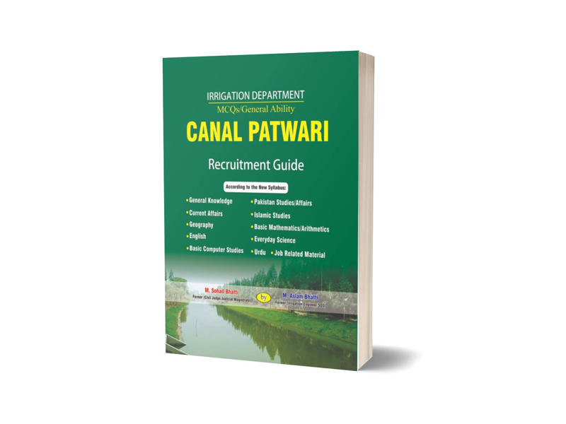 Canal Patwari Recruitment Test Guide By Bhatti Sons Publishers-Books-Maktaba Sultan e Alamgir