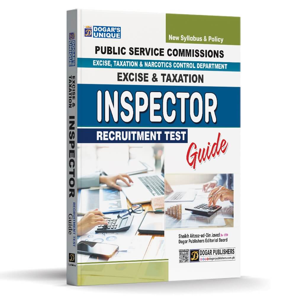 Excise & Taxation Inspector Recruitment Test Guide By Dogar Publishers-Books-Maktaba Sultan e Alamgir