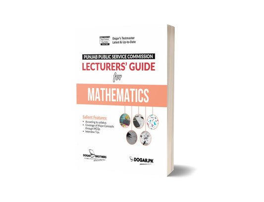 Lecturer Subject Specialist Mathematics Guide For PPSC By Dogar Brothers-Books-Maktaba Sultan e Alamgir