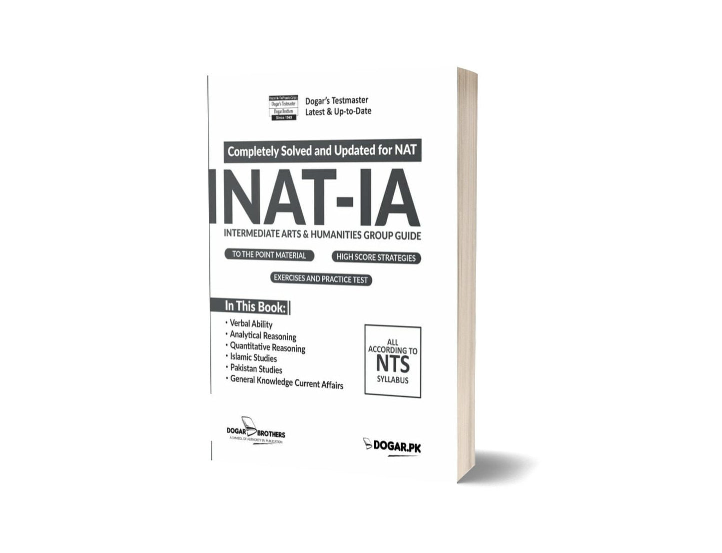 NAT IA Complete Guide For Intermediate Arts & Humanities Group By Dogar Brothers-Books-Maktaba Sultan e Alamgir