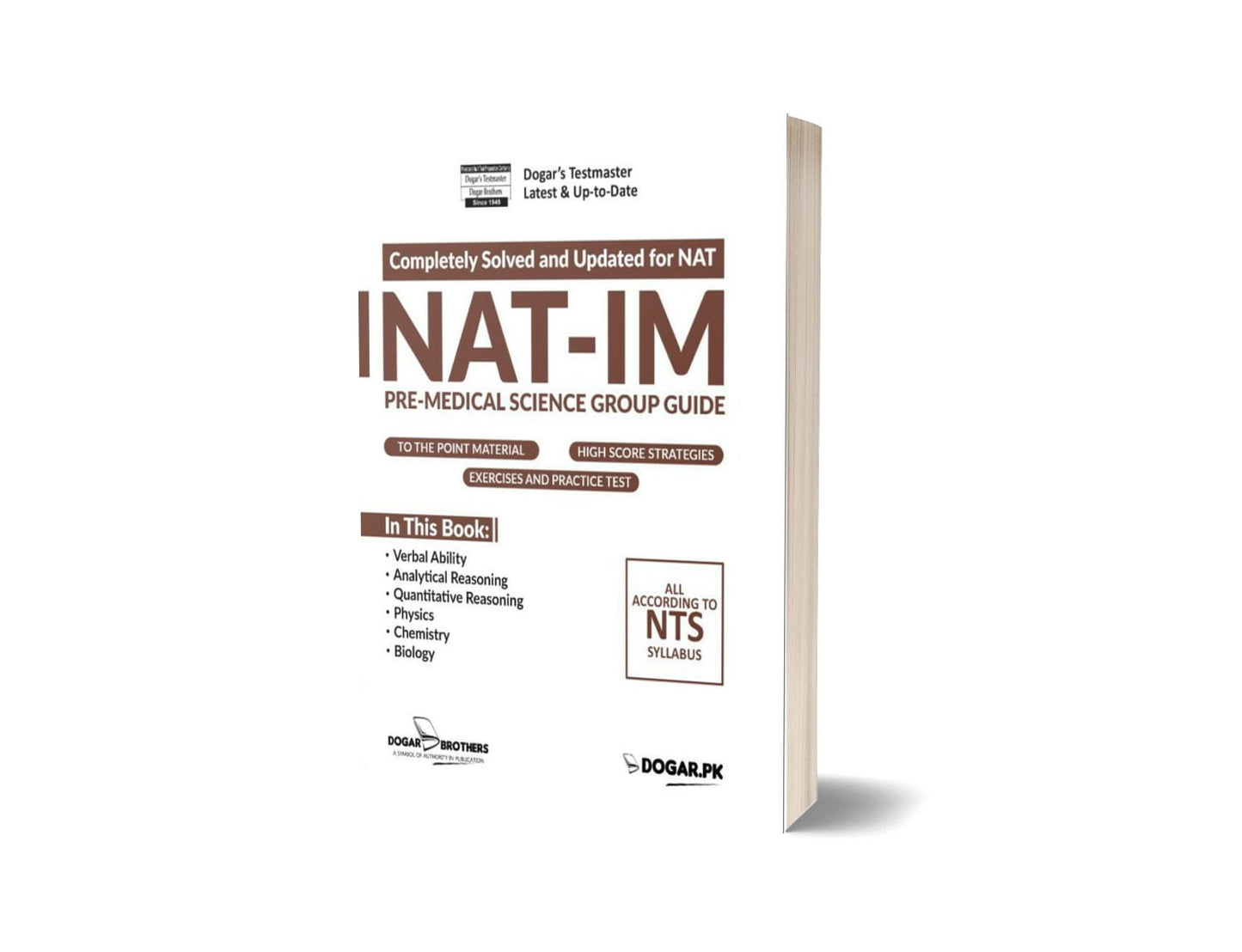 NAT IM Guide For Pre-Medical Science Group By Dogar Brothers-Books-Maktaba Sultan e Alamgir