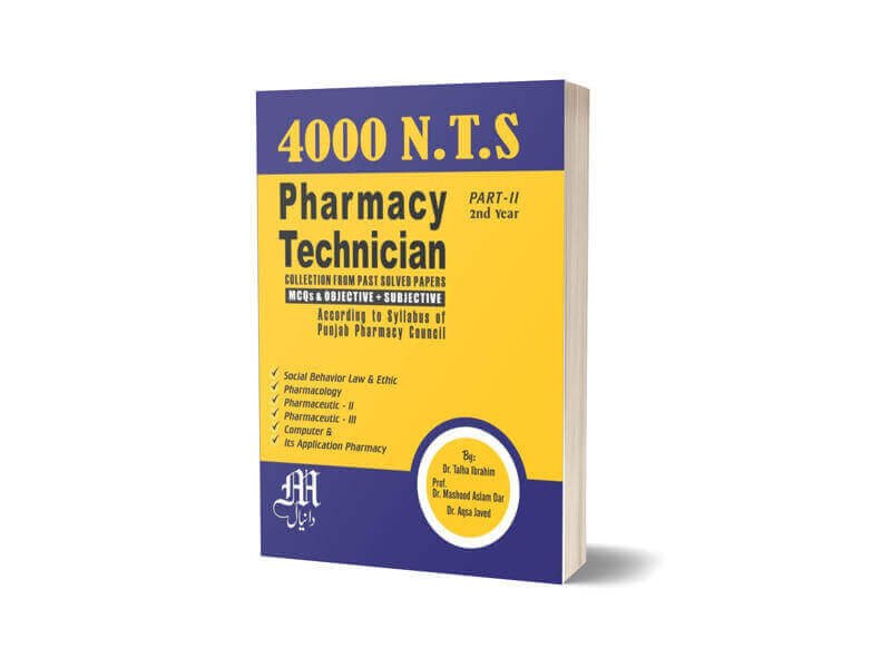 Pharmacy Technicians Solved papers Part Two By Maktabah Daneyal-Books-Maktaba Sultan e Alamgir