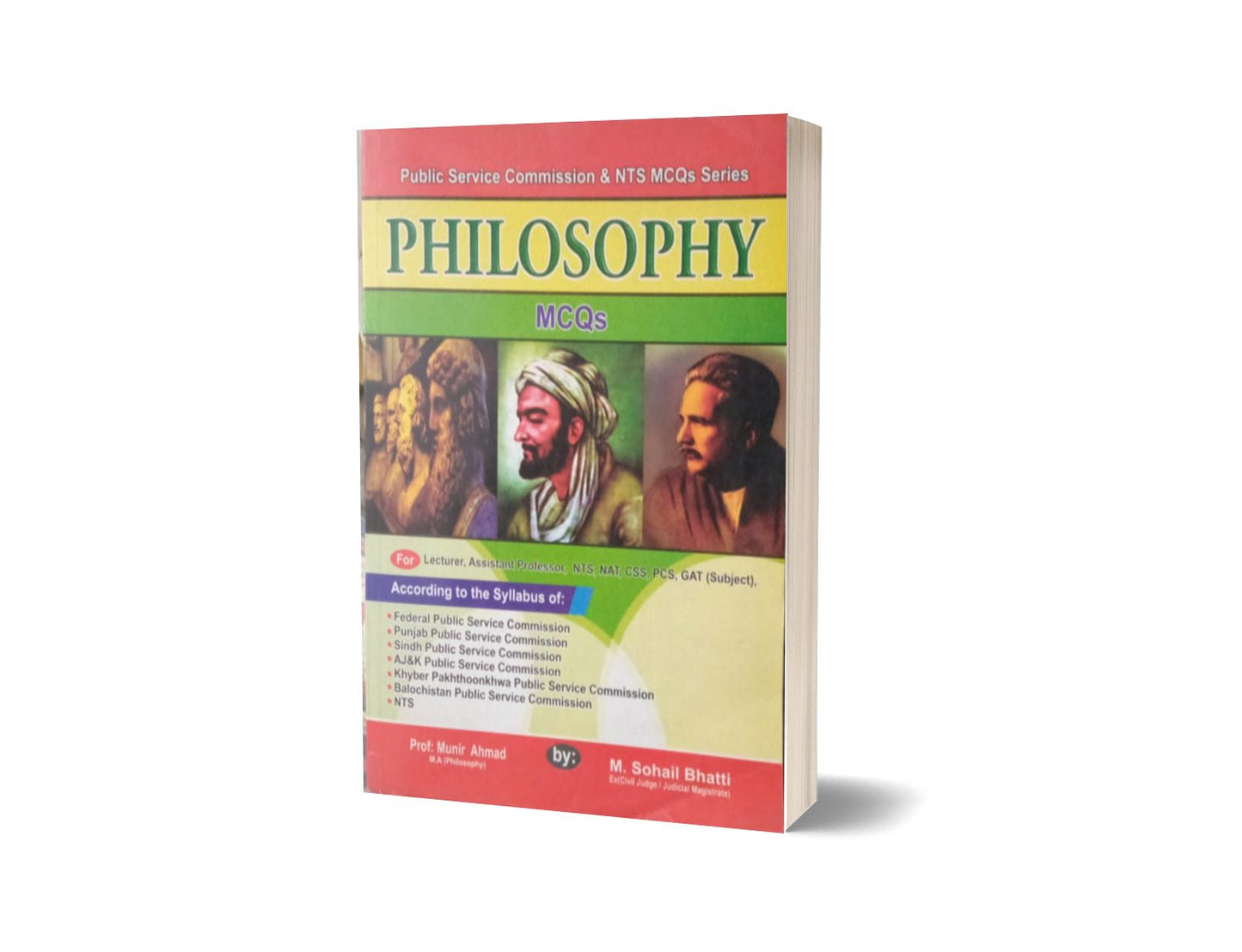 Philosophy MCQs For NTS By Muhammad Sohail Bhatti-Books-Maktaba Sultan e Alamgir