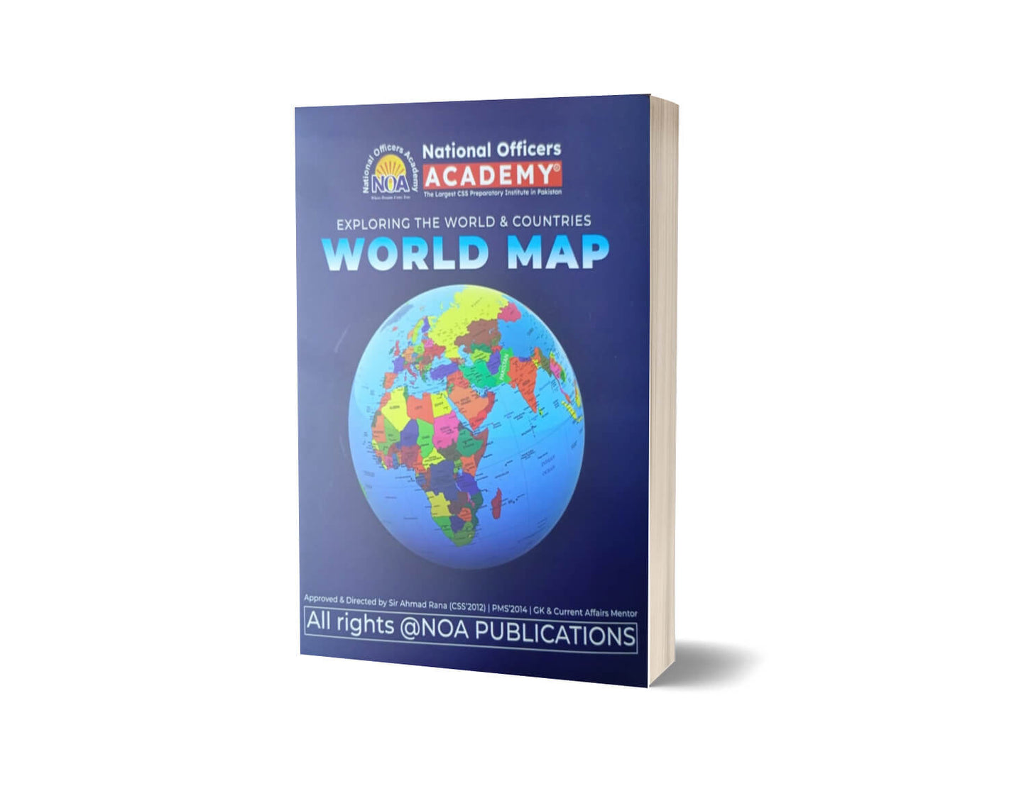 World Map By National Officers Academ-Books-Maktaba Sultan e Alamgir