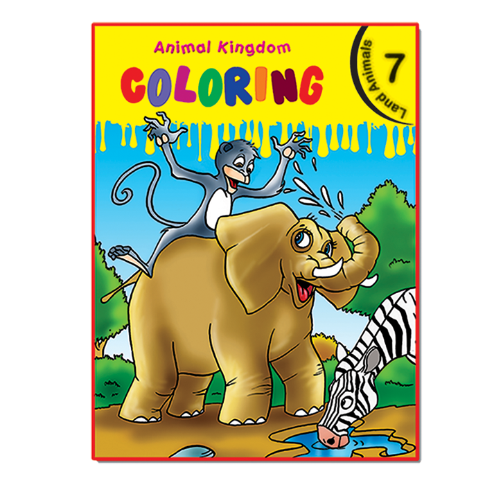 Animal Kingdom Coloring (Land Animals 7)-Books-Maktaba Sultan e Alamgir