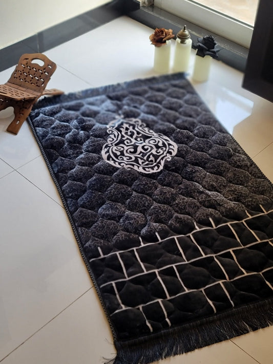 Nafees Quran Set , Transparent Bridal Velvet Black Quran Set , ittar , Tasbeeh , velvet Rahal , Counter Tasbeeh , Book Mark , Matching Janamz