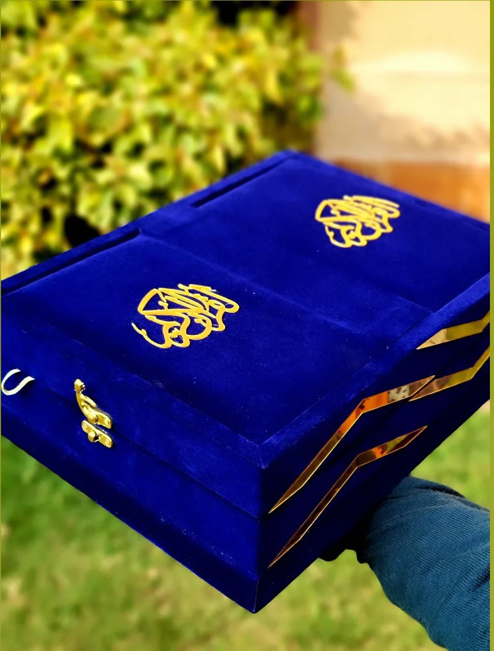 Velvet Bridal Quran Set (Ittar , Tasbeeh , Velvet Quran , Velvet Rahal Box