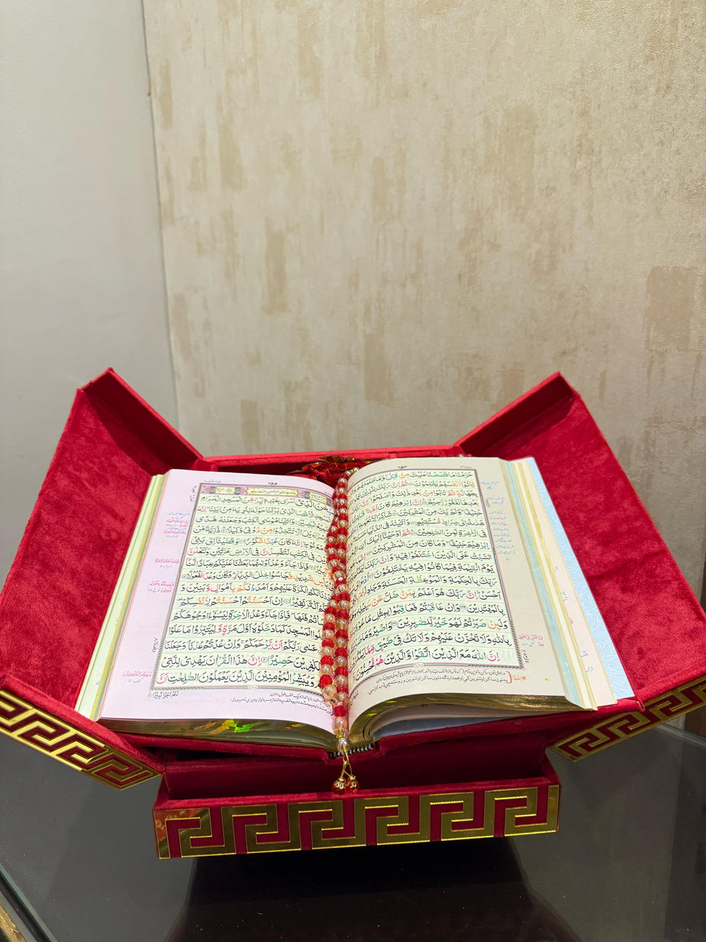 Al Nafees Velvet Standing Quran Set