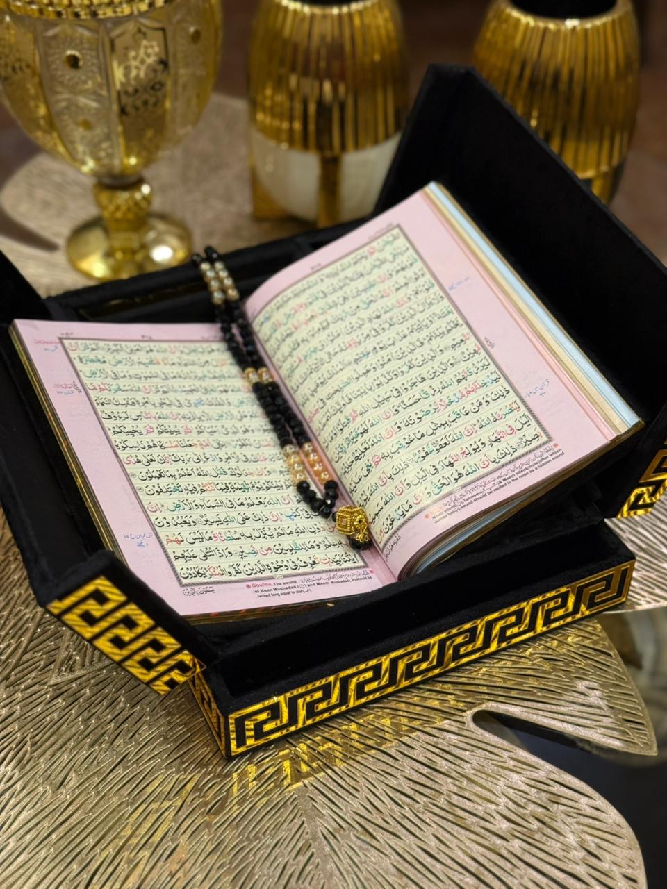 Al Nafees Velvet Standing Quran Set