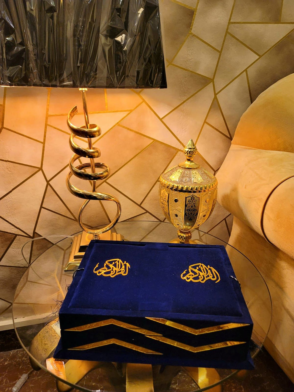 Velvet Bridal Quran Set (Ittar , Tasbeeh , Velvet Quran , Velvet Rahal Box
