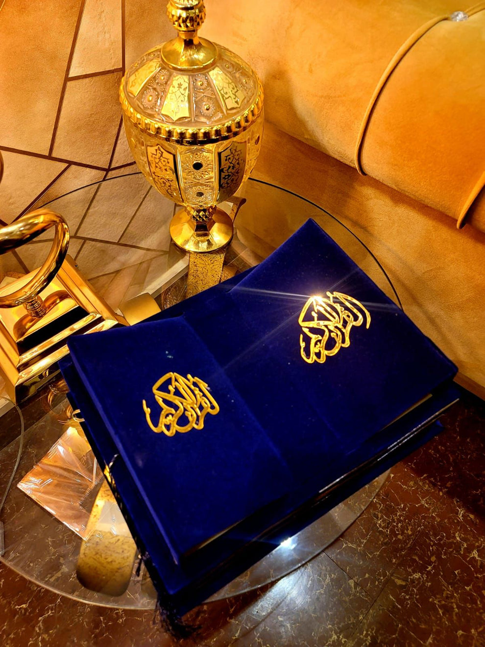 Velvet Bridal Quran Set (Ittar , Tasbeeh , Velvet Quran , Velvet Rahal Box