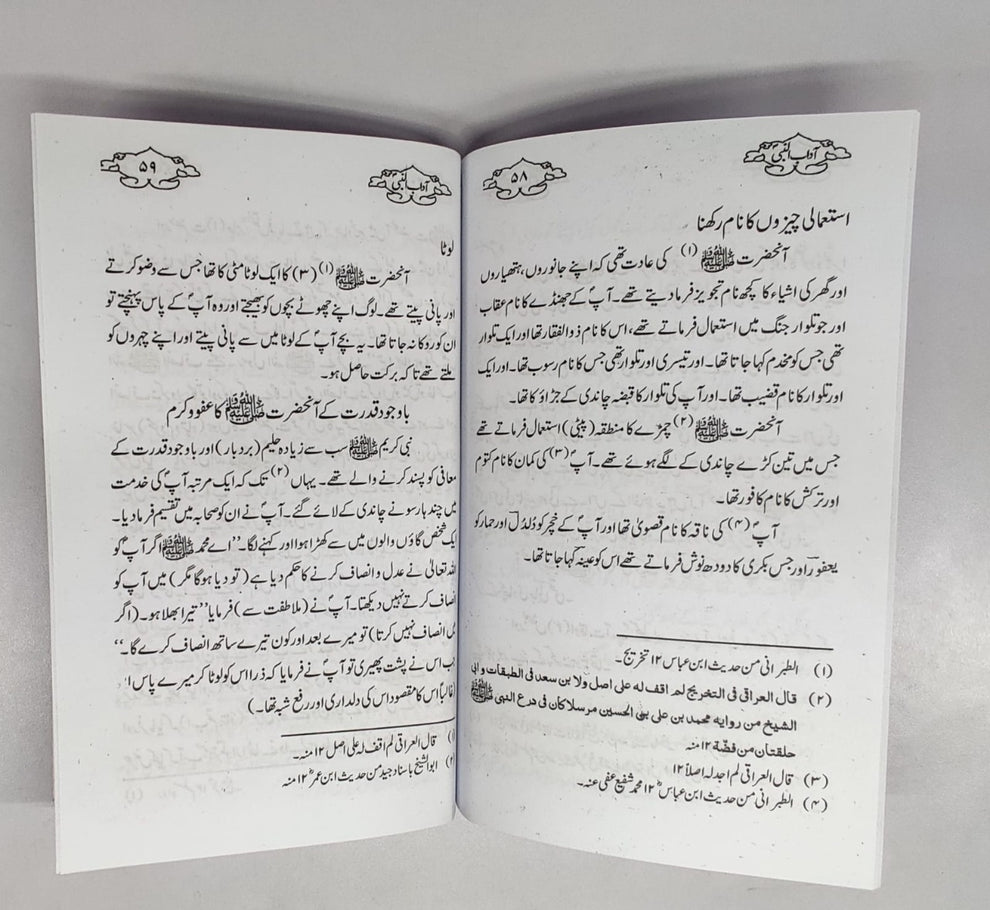 آداب النبی صلی اللہ علیہ وسلم-Books-Maktaba Sultan e Alamgir
