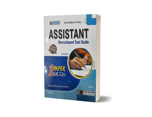 Assistant Recruitment Test Guide By Dogar Publishers-Books-Maktaba Sultan e Alamgir