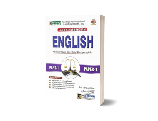 LLB ENGLISH PART 1 PAPER 1-Books-Maktaba Sultan e Alamgir