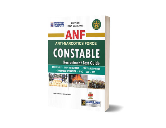 ANTI-NARCOTICS FORCE CONSTABLE For UDC-LDC-DEO &amp; Constable-Books-Maktaba Sultan e Alamgir