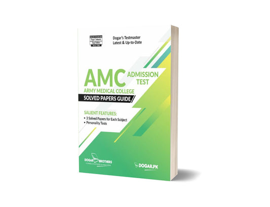 AMC Admission Test Solved Papers Guide By Dogar Brothers-Books-Maktaba Sultan e Alamgir