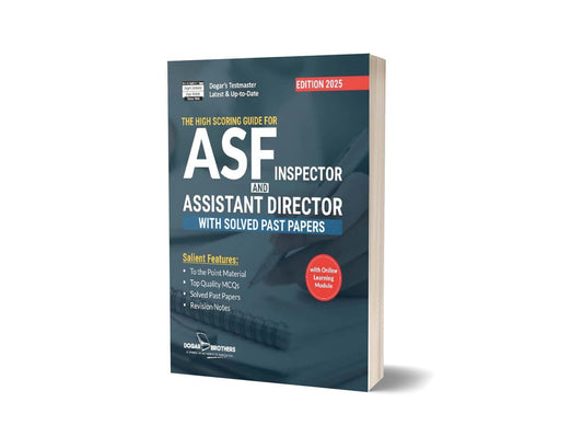 ASF Inspector and Assistant Director Guide By Dogar Brother-Books-Maktaba Sultan e Alamgir