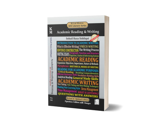 Academic Reading &#038; Writing By Sohail Raza Siddiqui &#8211; Kitab Mahal Pvt Ltd-Books-Maktaba Sultan e Alamgir