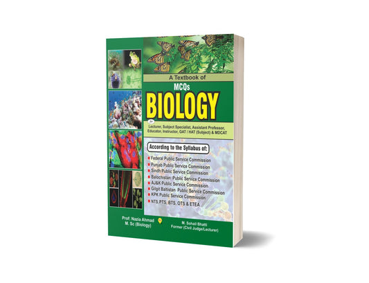 Biology MCQs Objective Lecturership NTS &#038; All Public Service By M Sohail Bhatti-Books-Maktaba Sultan e Alamgir
