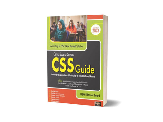 CSS Guide With Solved Past Papers By HSM Publishers-Books-Maktaba Sultan e Alamgir