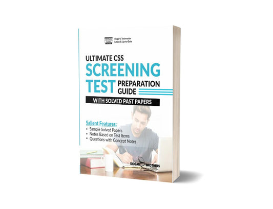 CSS Screening Test Preparation Guide With Solved Past Paper By Dogar Brothers-Books-Maktaba Sultan e Alamgir
