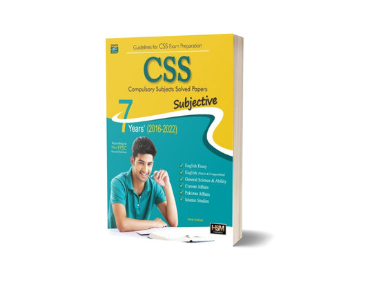 CSS Solved Compulsory Subjects 2016-2022 By HSM Publishers-Books-Maktaba Sultan e Alamgir