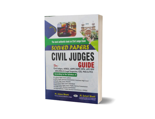 Civil Judges Solved Papers Guide By M Sohail Bhatti-Books-Maktaba Sultan e Alamgir