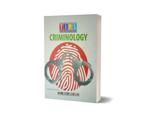 Criminology Solved Past Paper 2016 To 2024 By Tips Academy-Books-Maktaba Sultan e Alamgir