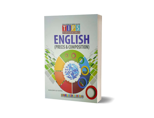 English Precis &#038; Composition Solved Past Paper 2016 To 2024 By Tips Academy-Books-Maktaba Sultan e Alamgir
