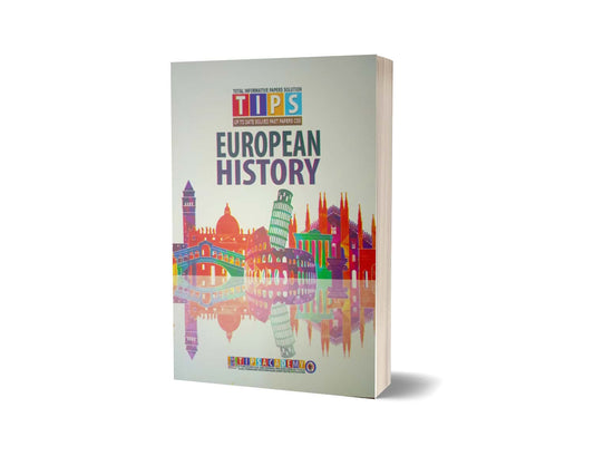 European History Solved Past Paper 2016 To 2024 By Tips Academy-Books-Maktaba Sultan e Alamgir