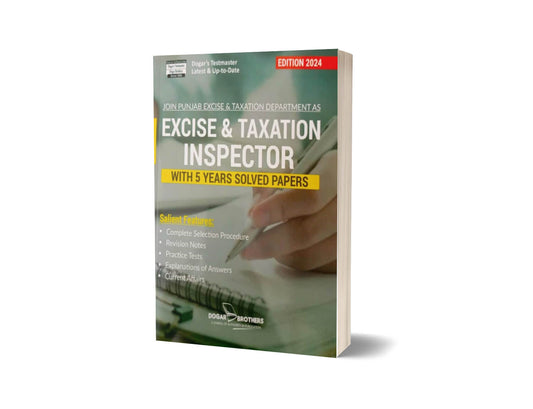 Excise &#038; Taxation Inspector By Dogar Brothers-Books-Maktaba Sultan e Alamgir