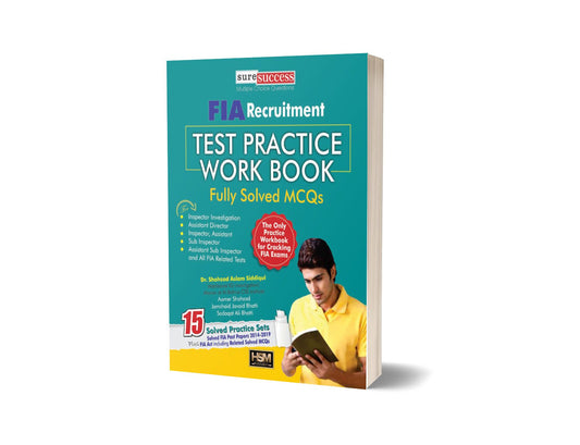 FIA Recruitment Test Practice Work Book By HSM Publishers-Books-Maktaba Sultan e Alamgir