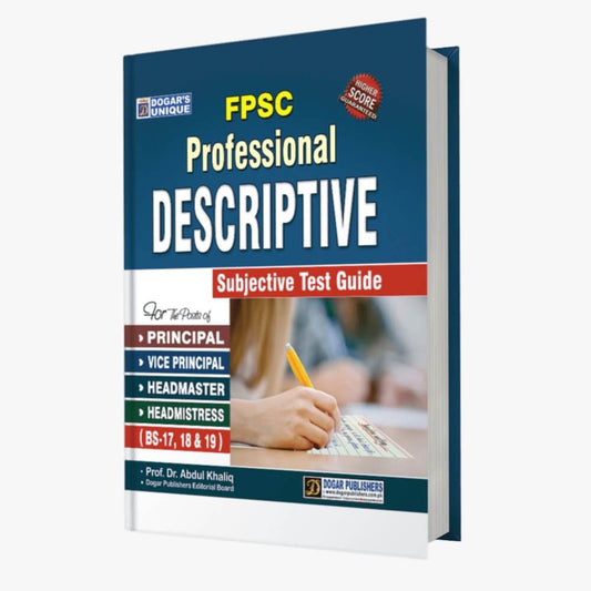 FPSC Professional Descriptive Test Guide By Dogar Publishers-Books-Maktaba Sultan e Alamgir