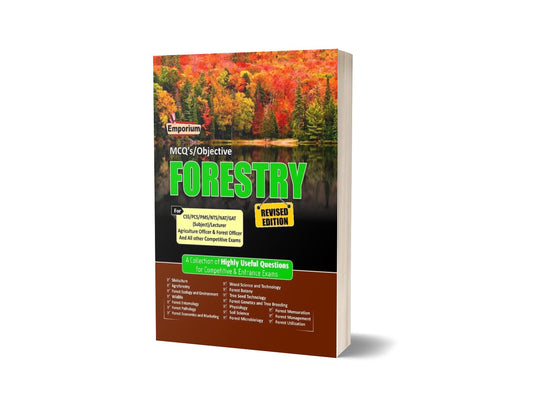 Forestry MCQS and Objective by Emporium publisher-Books-Maktaba Sultan e Alamgir
