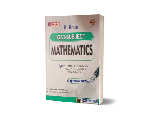 GRE-GAT Subject Mathematics By Dogar Publishers-Books-Maktaba Sultan e Alamgir