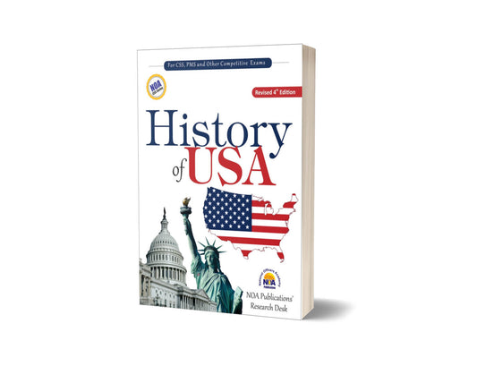 History of USA By Adnan Badar &#038; Farhan Ali-National Officer Academy-Books-Maktaba Sultan e Alamgir