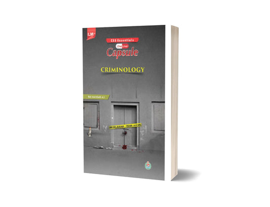 ILMI One Liner Capsule Criminology For CSS PMS PCS By ilmi kitab khana-Books-Maktaba Sultan e Alamgir