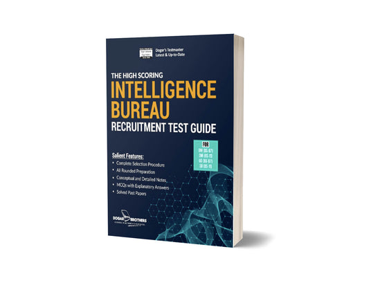 Intelligence Bureau Recruitment Test Guide By Dogar Brothers-Books-Maktaba Sultan e Alamgir