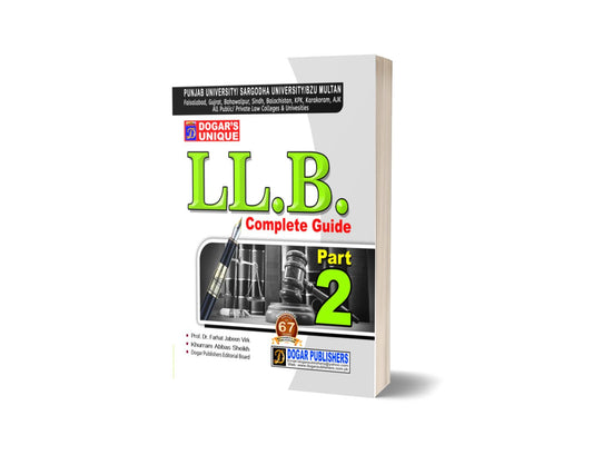LLB Guide Part 2 For LAW BOOKS By Prof. Dr. Farhat Jabeen Virk – Dogar Publishers-Books-Maktaba Sultan e Alamgir