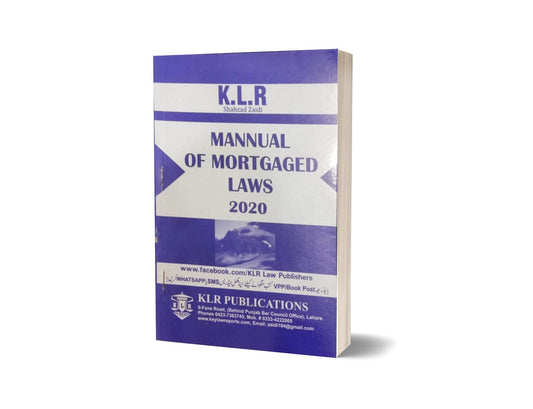 MANNUAL OF MORTGAGED LAWS For Law Book By SYED ALI HASSAN – Mansoor book House-Books-Maktaba Sultan e Alamgir
