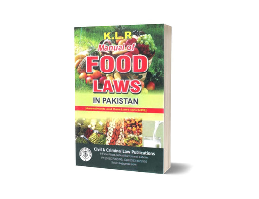 MANUAL OF FOOD LAWS IN PAKISTAN BY S.A ABID &#8211; Mansoor Book House-Books-Maktaba Sultan e Alamgir