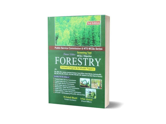 MCQs Forestry For NTS By Muhammad Sohail Bhatti-Books-Maktaba Sultan e Alamgir