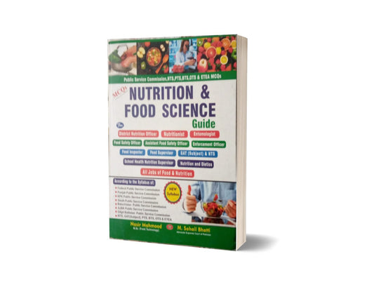 MCQs Nutrition &#038; Food Science Guide GAT.NTS By Muhammad Sohail Bhatti-Books-Maktaba Sultan e Alamgir