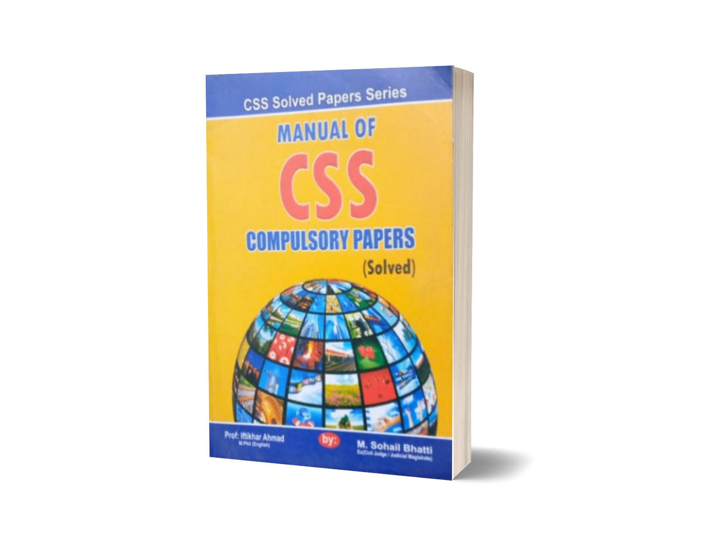 Manual Of CSS Compulsory Papers (Solved) By Muhammad Sohail Bhatti-Books-Maktaba Sultan e Alamgir