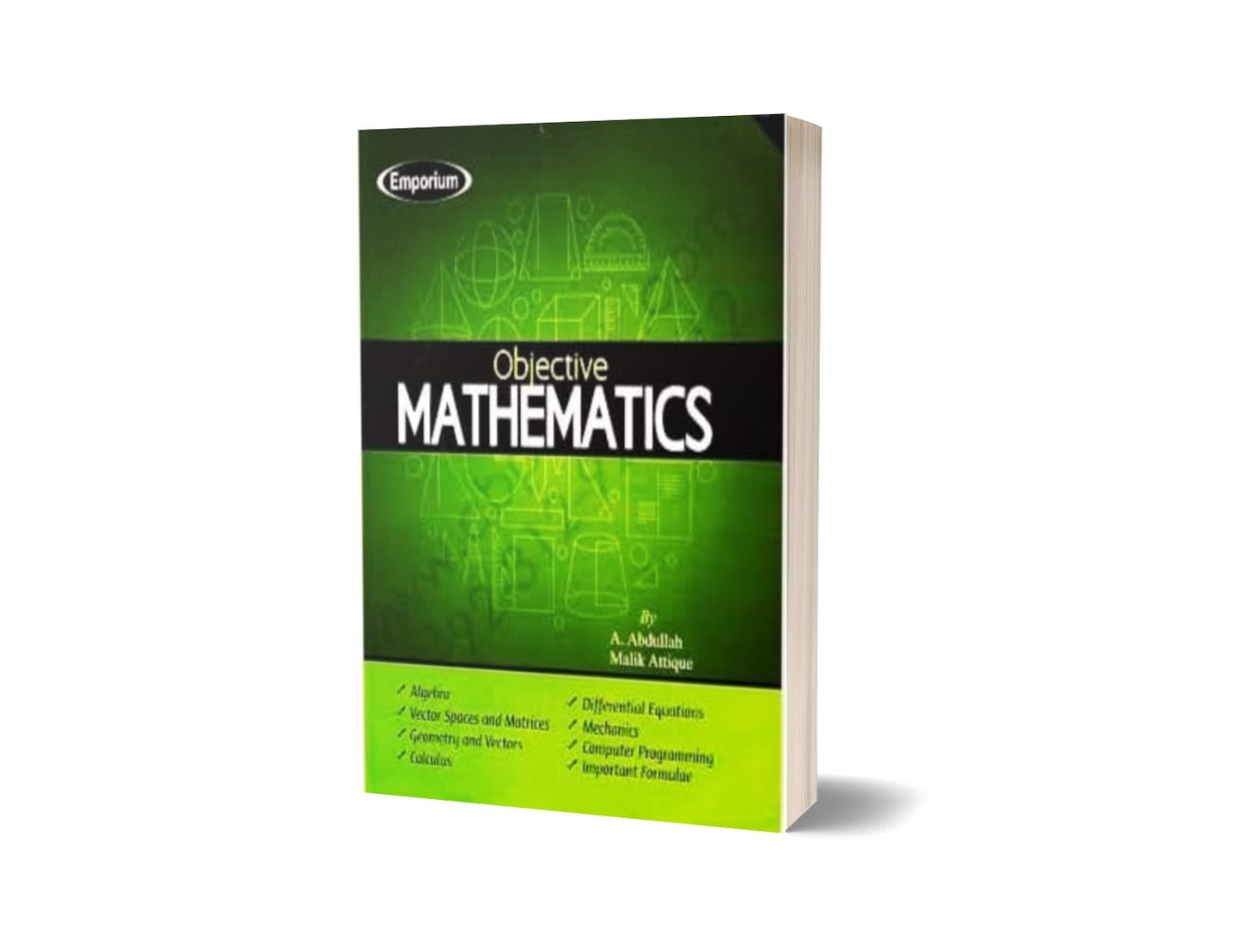Objective Mathamatics By A.Abdullah Malik Attique-Books-Maktaba Sultan e Alamgir
