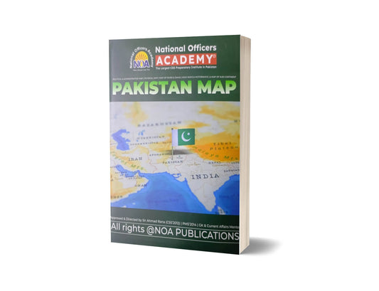 Pakistan Map By National Officers Academy-Books-Maktaba Sultan e Alamgir