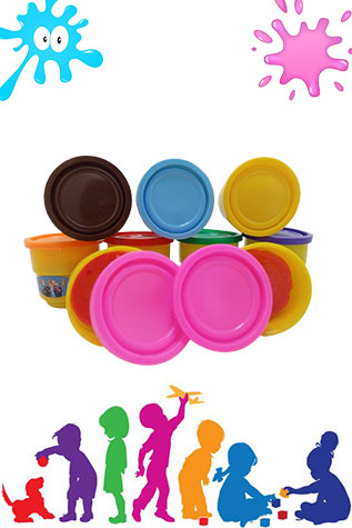 Clay Dough Set(10 Pieces)-Books-Maktaba Sultan e Alamgir