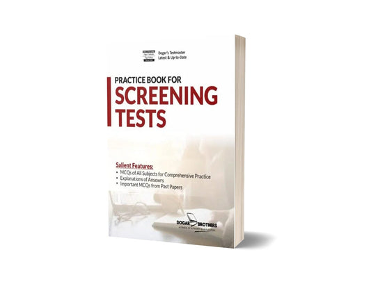 Practice Book for Screening Tests By Dogar Brothers-Books-Maktaba Sultan e Alamgir